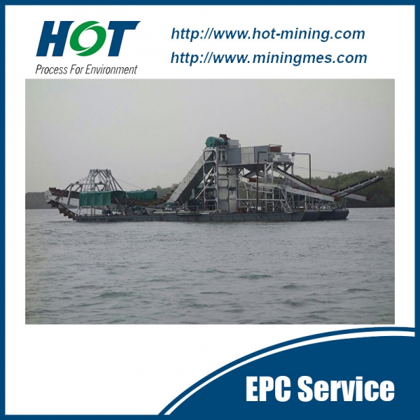 Export Good Quality Bucket Chain Alluvial Gold Dredger