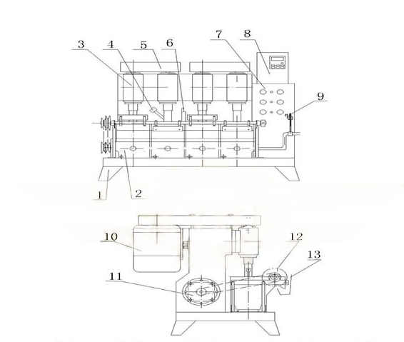 Structure-of-XFLB-closed-circuit-continuous-flotation-machine